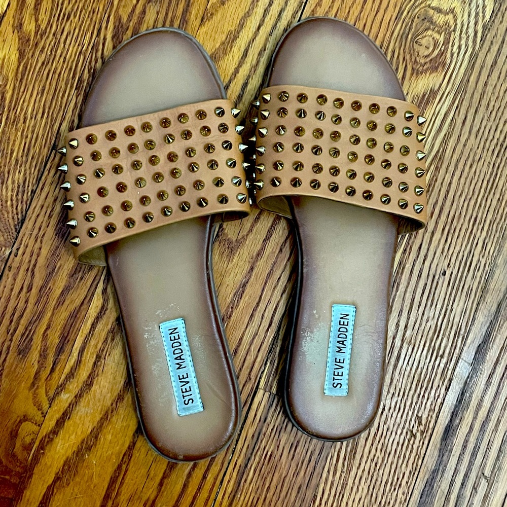 steve madden farryn studded slides